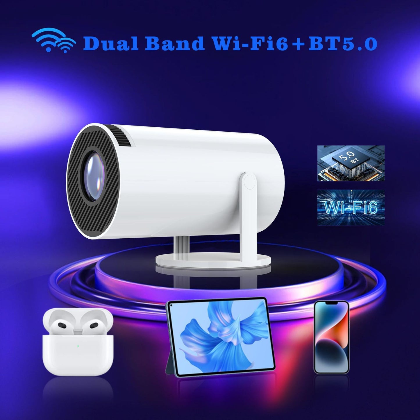 Wireless Freedom, Big Screen Experience, Ultra High Definition 4K Projector
