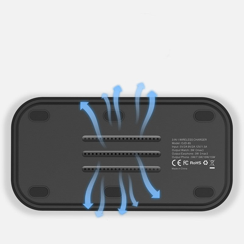 Power up anywhere, anytime. Magnetic 3-in-1 Wireless Charger