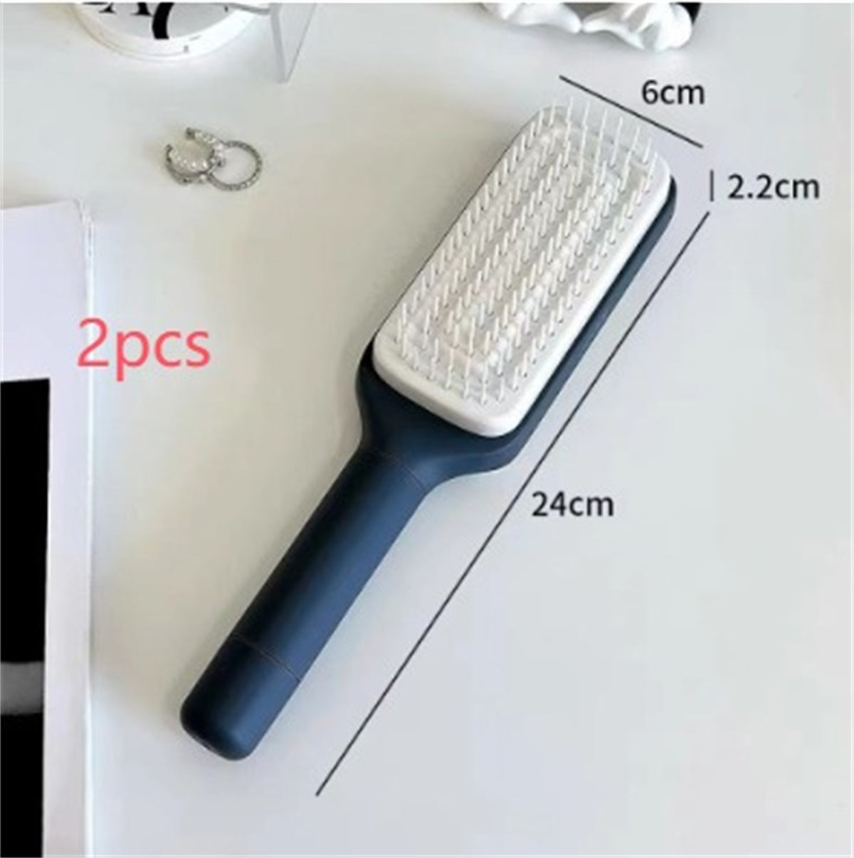 Healthy Hair, Clean Brush 4 In 1 Self Cleaning Hairbrush