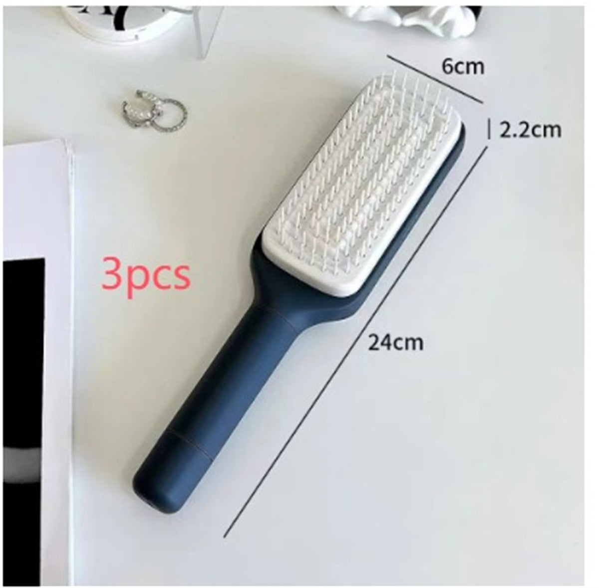Healthy Hair, Clean Brush 4 In 1 Self Cleaning Hairbrush