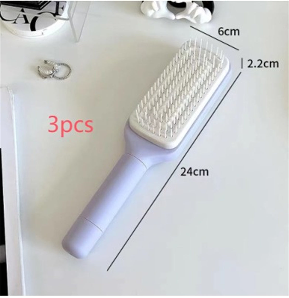 Healthy Hair, Clean Brush 4 In 1 Self Cleaning Hairbrush