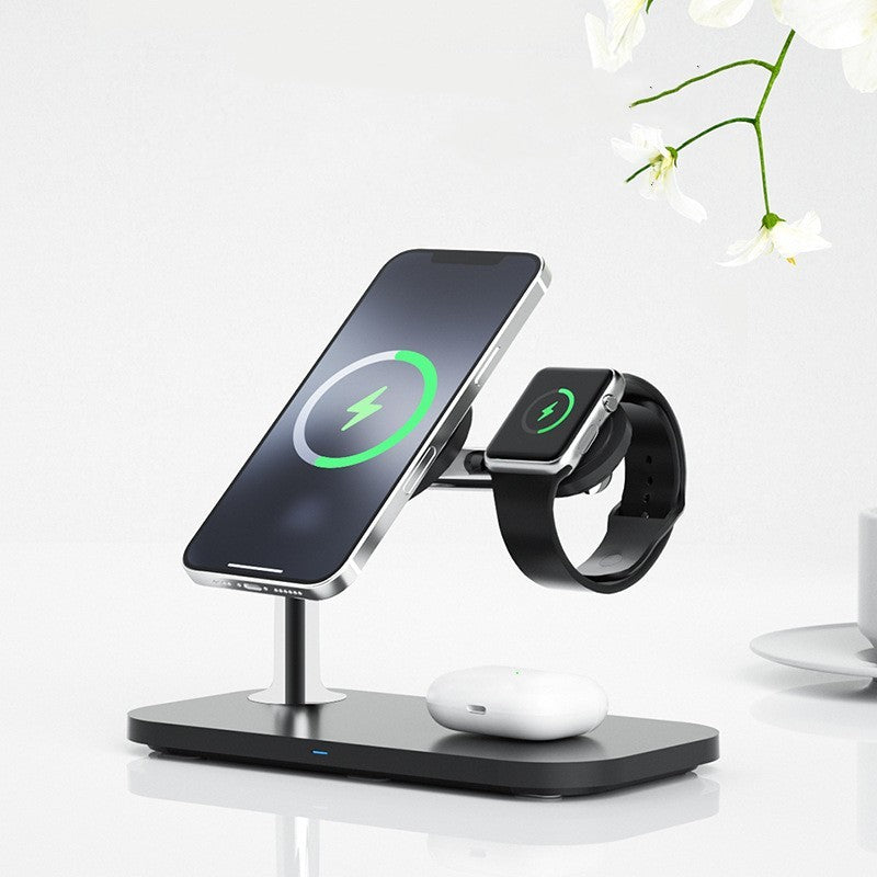 Power up anywhere, anytime. Magnetic 3-in-1 Wireless Charger